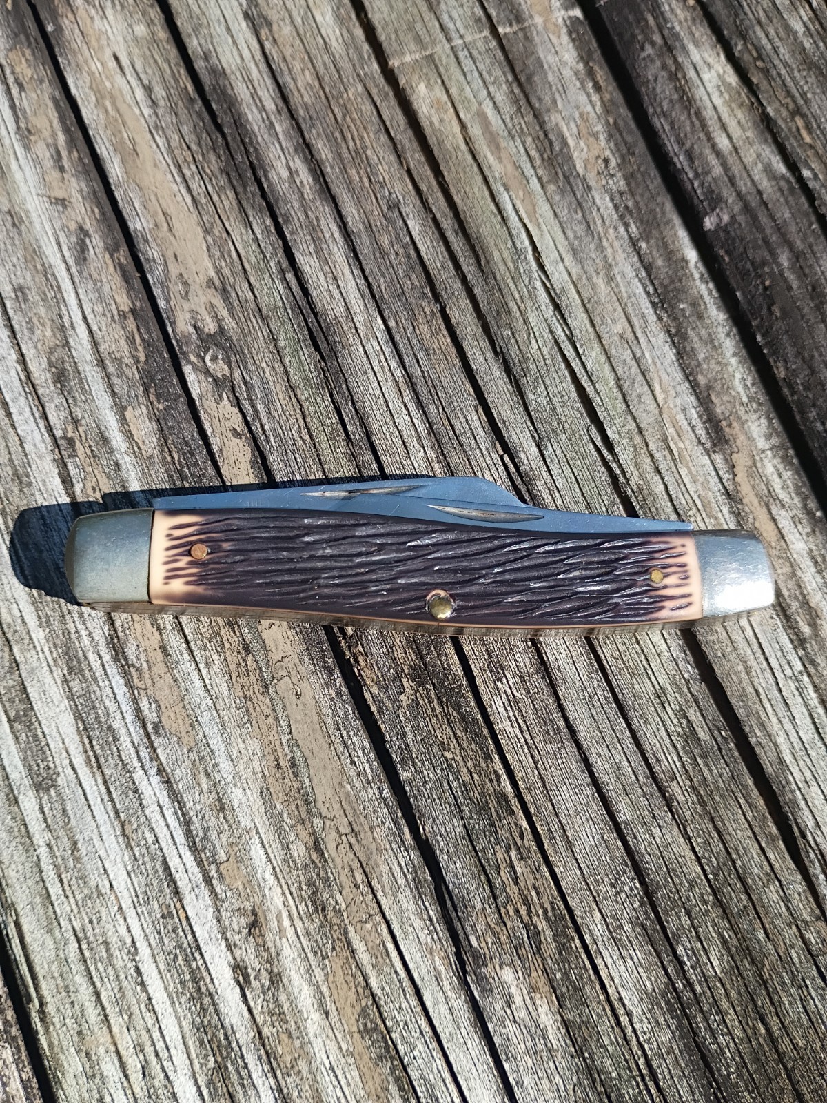 Imperial Diamond Edge 353 Stockman 4″ Closed West Point Made USA Carbon Steel ?