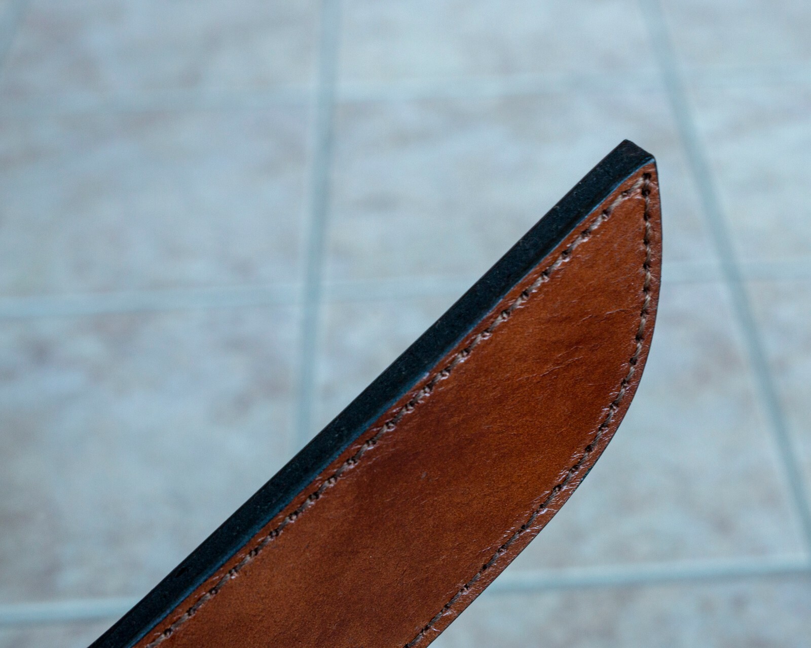 Handmade Top Grain Brown Leather Sheath, 10″ Overall, Fits Blades 5.5″ – 6″